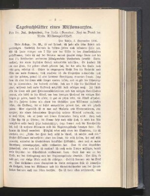 Tagebuchblätter eines Missionsarztes
