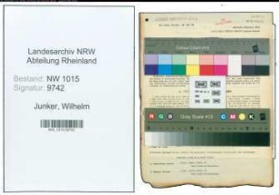 Entnazifizierung Wilhelm Junker , geb. 04.10.1907 (Schlosser)