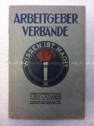 Broschüre über die Geschichte der Arbeitgeberverbände