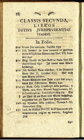 Classis Secunda, Libros Totius Jurisprudentia Tradens.