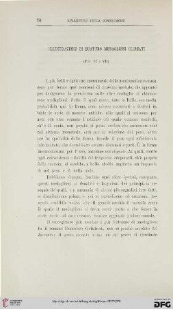 5: Illustrazione di quattro medagliono clipeati