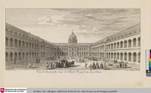 Vüe de la grande Cour de l'hôtel Royal des Invalides