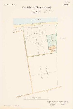 Leuchtfeuer Augustenhof, Nordborg: Lageplan 1:1000