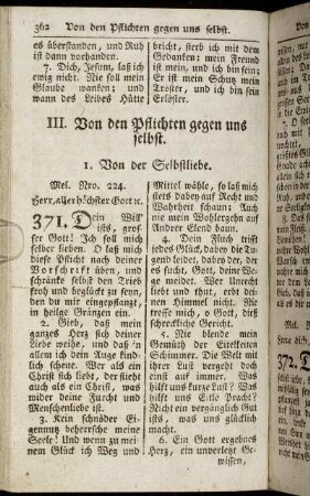 III. Von den Pflichten gegen uns selbst.