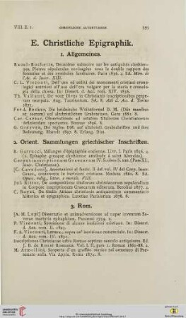 Christliche Epigraphik