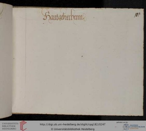 >Hautgebrechen< (nur Überschrift)