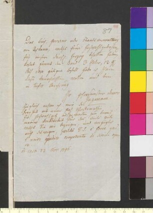 Brief von Jagemann, Christian Joseph an Goethe, Johann Wolfgang von