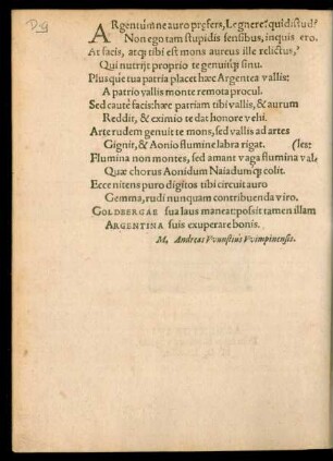 Argentum ne auro prefers, Legnere? quid istud? ...