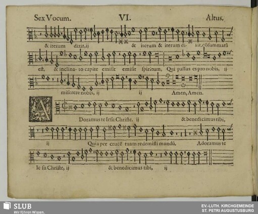 VI. Adoramus te Jesu Christe