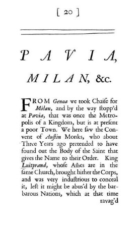 PAVIA, MILAN, &c.