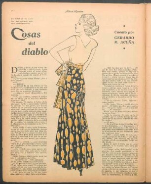 Cosas del diablo : Cuento por Gerardo R. Acuña