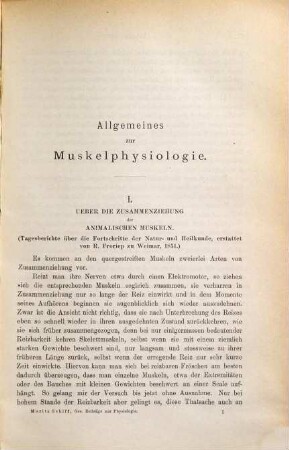 Moritz Schiff's gesammelte Beiträge zur Physiologie : Recueil des mémoires physiologiques de Maurice Schiff. 2