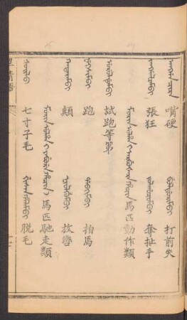 Morin ulha i arbušara hacin = 馬匹動作類