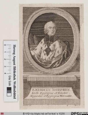 Bildnis Emmerich Joseph (Reichsfrhr. von Breidbach zu Bürresheim), 1763-74 Kurfürst u. Erzbischof von Mainz