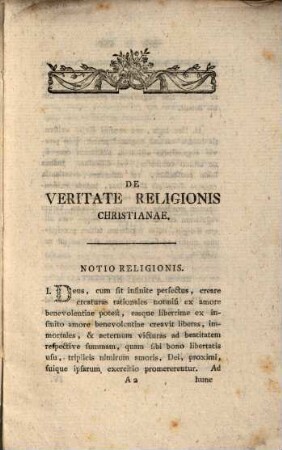Positiones ex theologia dogmatica generali, de veritate religionis Christianae ac catholicae