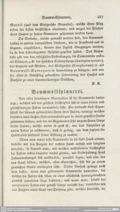 Baumwollspinnerei