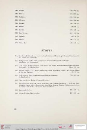 Stoffe (Nr. 351 - 359)