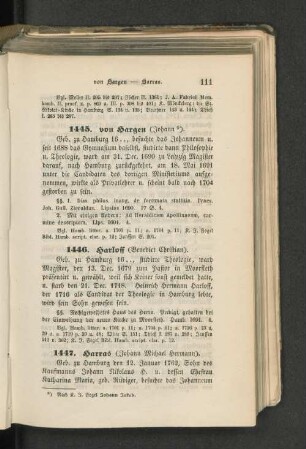 1445. von Hargen (Johann *).