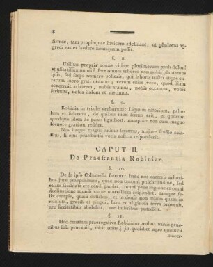 Caput II. De Praestantia Robiniae.