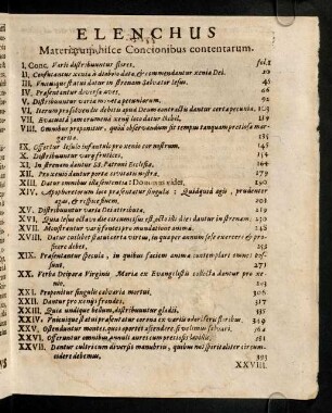 4r-4v, Elenchus Materiarum hisce Concionibus ...