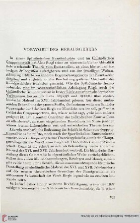 Vorwort des Herausgebers