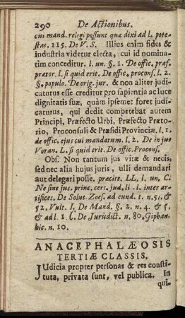 Anacephalæosis Tertiæ Classis.