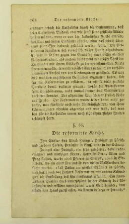 36. Die reformirte Kirche