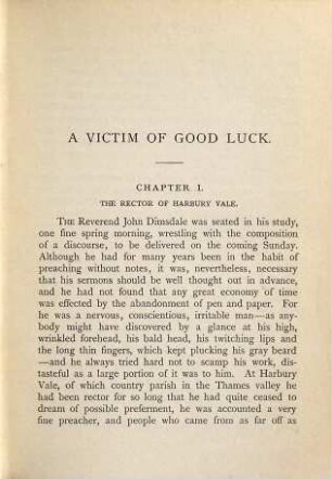 A victim of good luck : a novel