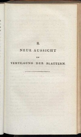 II. Neue Aussicht Zu Vertilgung Der Blattern.
