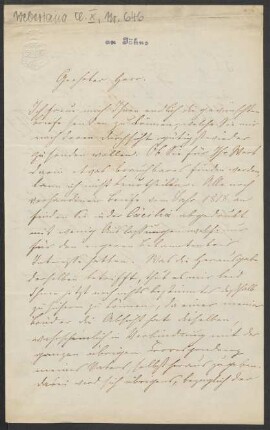 Brief an Friedrich Wilhelm Jähns : 18.03.1866