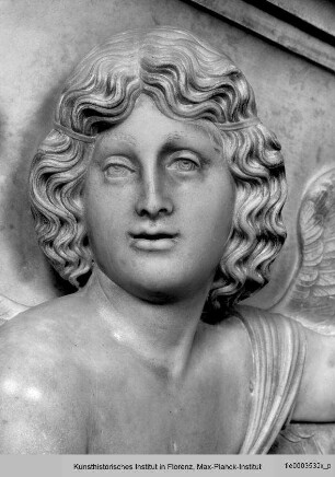 Grabmonument des Dogen Giovanni Mocenigo : Engel, eine Inschrift tragend