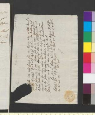Brief von Herder, Johann Gottfried an Goethe, Johann Wolfgang von