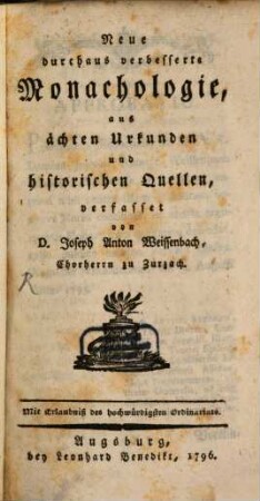 Neue durchaus verbesserte Monachologie