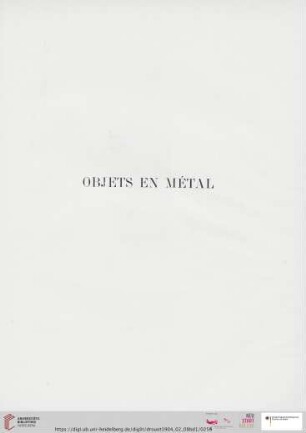 Objets en métal (Nr. 979 - 1696)