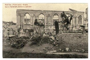 Kriegs-Erinnerungs-Karte: Herlies (Frankreich) Kirche