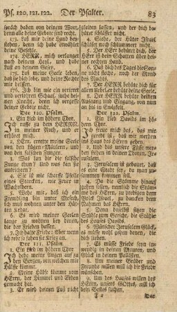 Der 120. Psalm - Der 150. Psalm