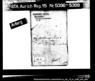 Hausierkonzessionen für Einwohner aus Emden: Peter Marinesse, Wollgarn