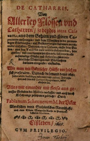 Fabiani Scheuneri De catharris