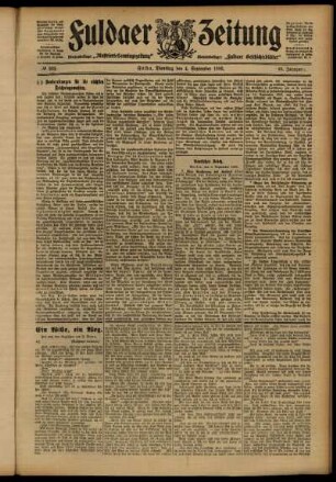 Ausgabe vom Dienstag, den 04. September 1906.