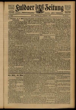 Ausgabe vom Dienstag, den 04. September 1906.