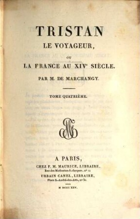Tristan le voyageur, ou la France au XIVe siècle, 4