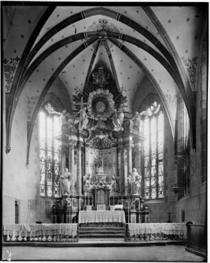 Bickesheim Wallfahrtskirche Maria Bickesheim Chor und Hochaltar (um 1757)