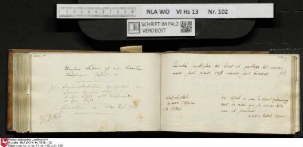 Stammbuch des Johann Christian Wilhelm Schütze aus                            Braunschweig