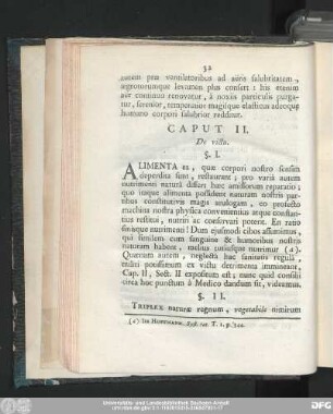 Caput II. De victu.