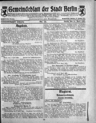 1926,15: Nr. 15, 11. April 1926