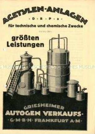Acetylen-Anlagen für technische und chemische Zwecke