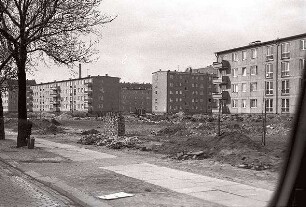Berlin: Ostsektor; Stralauer Allee, Neue Wohnblöcke