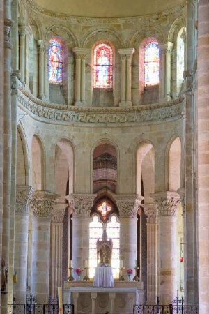 Frankreich. Auvergne. Allier. Saint Menoux. Kirche. 12 Jahrhundert