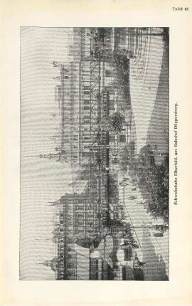 Tafel 12. Schwebebahn Elberfeld, am Bahnhof Döppersberg