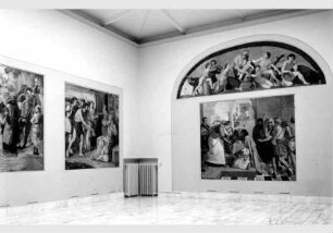 Blick auf die Wandgemälde der Casa Bartholdy in der Nationalgalerie